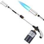 Propane Torch Burner Weed Torch with High Output 800,000 BTU Heavy Duty Blow Torch 30" Detachable Long Arm Propane Weed Torch & Flame Control Valve for Garden,Stumps,Wood,Melting Ice,Snow Road,Roofing