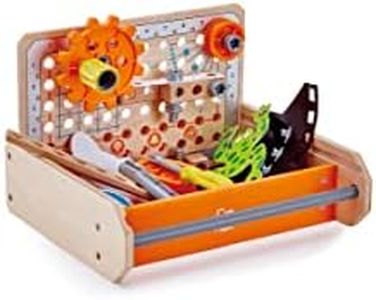 Hape Science Experiment Toolbox Junior Inventor Kids/Toddler Pretend Toy 4+