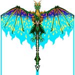 Mint's Colorful Life Dragon Kite for Kids & Adults, Easy to Fly Best Beach Kite for Beginners, 300ft Kite String Included