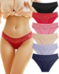 Which is Seamless Underwear for Women Sexy No Show Bikini Panties Lace Ladies High Cut Hipster Invisible Cheeky 6 Pack S-XL