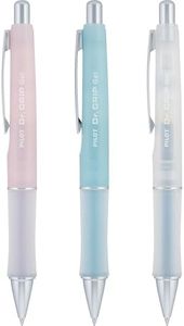 PILOT Dr. Grip Serenity Gel Pens, Fine Point 0.7mm, Black Ink, 3-Pack
