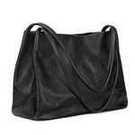 Kattee Soft Genuine Leather Tote Bags for Women Casual Shoulder Hobo Purses and Handbags Top Magnetic Snap Closure