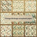 Vintage Birdcage scrapbook paper: A