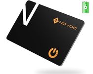 NOVOO Slim SmartCard Wallet Tracker, Air Locator Tag - 1.6mm Thin, 6-Year Battery, IP68 Waterproof, Apple Find My Compatible (iOS Only), Bluetooth GPS Item Finder for Bag, Backpack, Luggage, Passport