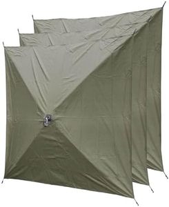 CLAM Quick-Set Wind and Sun Panel Attachment for Escape Sport Screen Shelter Canopy Tent with Carrying Bag, Accessory Only, Green (3 Pack)