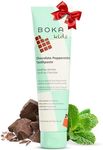 Boka Fluoride Free Toothpaste- Nano Hydroxyapatite, Remineralizing, Sensitive Teeth, Whitening- Dentist Recommended for Adult, Kids Oral Care- Chocolate Peppermint Flavor, 4oz 1Pk - US Manufactured