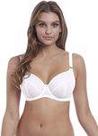 Freya Women's Starlight Unlined Side Support Lace Underwire Bra, White, 36H