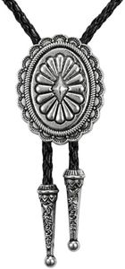 XZQTIVE Western Bolo Tie For Men Women Vintage Cowboy Leather Necktie For Costume Country Themed Wedding Party