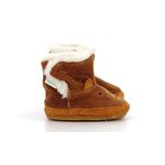 Robeez Unisex Baby Rob Furr CRP Crib Shoe, Brown, 7.5 UK Child