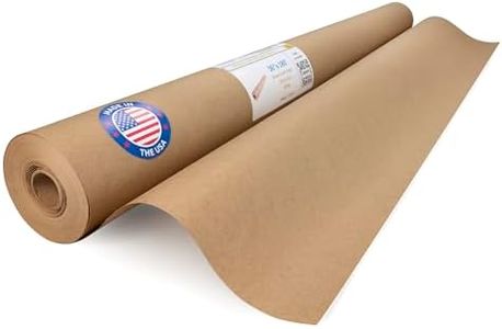 IDL Packaging 36" x 2160" (180 ft) Brown Kraft Paper Roll, 30 lbs - Quality Paper for Packing, Moving, Shipping, Crafts - 100% Recyclable Natural Kraft Wrapping Paper