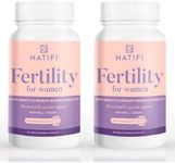 Natifi Fertifi by (2 Bottles) Fertility Prenatal Vitamins Regulate Cycles Balance Hormones, Aid Ovulation. Conception Multivitamin for Women. Healthy Pregnancy 60 Caps Folic Acid, Myo Inositol, Vitex