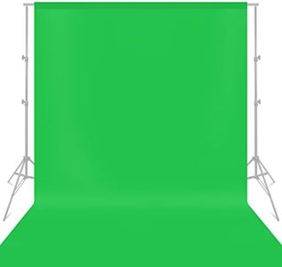 MSKIRA 3x6M/10x20ft Photography Video Backdrop Green Screen Collapsible Screen Backdrop Background for Photo & Video Shooting, Streaming, Television