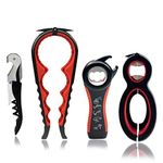 Otstar Multi Opener Kit, Jar Opener Bottle Opener and Wine Opener Easy to Use for Elderly Weak Hands and Arthritis Hands