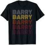 Graphic 365 First Name Barry Retro Pattern Vintage Style T-Shirt