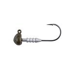 BERKLEY Half Head Jigs Half Head Fishing Jigs (7 Count), Green Pumpkin, Size 1/0/ 1/8 oz