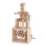 Timberkits Accordion Player Automata Musician Mechanical Wooden Puzzle-Model Construction kit, Wood