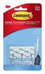 Command 17067CLR Small Wire Hook with 4 Strips - Clear (Pack of 3)