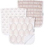 Copper Pearl Baby Burp Cloth Large 21''x10'' Size Premium Absorbent Triple Layer 3-Pack Gift Set Bliss