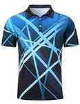 uideazone Men's Golf Shirts Short S