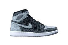 Jordan Mens Air 1 High OG 555088 036 Rebellionaire - Size 11, Blk/Gry, 10 UK