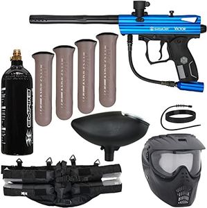 Action Village Kingman Spyder Epic Paintball Gun Package Kit (Victor) (Blue)