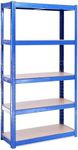 Garage Shelving Units: 71" H x 47" L x 24" W - 1 Bay - Grey - 5 Tier Unit | 400LB Load Weight Per Tier (2000LB Per Unit) | Home, Office, Garage or Business Use | 5 Year Warranty