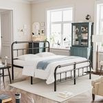 Uliesc California King Size Bed Frame with Headboard and Footboard, No Box Spring Needed Heavy Duty Metal Platform, Premium Steel Slat Support——14 Inch High
