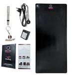 Zero Volt Therapy Universal Earthing Grounding Mat - Single Kit with Accessories - Pure Natural Rubber Carbon Infused, Made in India - For Insomnia, Stress, Fatigue Relief, EMF Protection