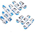 9 Pieces Finger Splints Set, Metal Padded Finger Support Finger Stabilizer Made for Finger Knuckle with Soft Foam Interior Loop Straps and Protective Ventilation Holes for Adults and Children 3-Sizes