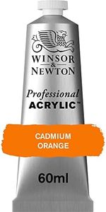 Winsor & Newton Professional Acrylic Paint, Cadmium Orange, 60 ml Tube