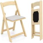 COSTWAY Padded Folding Chair Set of