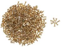 Tia Brass Golden Polished M2*8 Screws 2mm Dia & Length 8mm Approx-480pcs