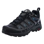 Salomon Men's X Ultra Pioneer CLIMASALOMON Waterproof Hiking Shoes Climbing, Black/Magnet/Bluesteel, 10