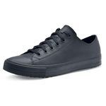 Shoes for Crews Delray, Shoes for Women and Men with Non Slip Outsole, Water Repellent and Lightweight Trainers Black