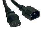 Tripp Lite Heavy-Duty Power Extension Cord 15A, 14AWG (IEC-320-C14 to IEC-320-C13) 10-ft.(P005-010),Black