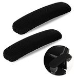 TIESOME 2Pcs Office Chair Arm Armrest Covers, Office Chair Protector Covers Relieves Elbow Discomfort Removable Computer Chair Arm Armrest Covers (Black)