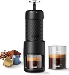 STARESSO Espresso Coffee Maker, Red Dot Award Winner Portable Espresso Cappuccino,Quick Cold Brew Manual Coffee Maker Machines All in One