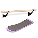 Ballet Barre Wall Mounted Ballet Bar Includes Turning Board Premium Beech Wood Does Not Bend Wobble Rust Barre Bar for Home Workout Dance Equipment for Leaps 4 ft Long 1.5 ft Dia for Kids Girls Adults