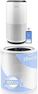 LEVOIT Air Purifiers for Large Home Bedroom 83m², CADR 400m³/h, Alexa Enabled, H13 HEPA Filtere, White & Core 400S-RF Air Purifier H13 HEPA Replacement Filter