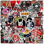 Band Stickers |100PCS | Rock and Roll Trendy Music Stickers for Teens Adults, Vinyl Waterproof Cool Punk Stickers for Personalize Laptop, Electronic Organ, Guitar, Skateboard, Luggage Graffiti Decals