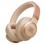 JBL Live 770NC Wireless Over-Ear Headphones with Noise-Cancelling Technology and 65-Hour Battery Life, Sandstone