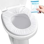 10PCS Premium Disposable Travel Toilet Seat Covers, Portable Toilet Seat Mats Pads for Public Toilets Hospital Hotel, Healthy White Toilet Seat Cushions for Men Women Girls, Each Individually Packaged