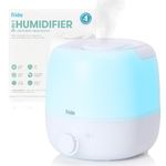 Frida Baby 3-in-1 Cool Mist Humidifier for Large Rooms, Top Fill Humidifier for Bedroom, 60 Hour Runtime + Diffuser, Nightlight, Auto Shut-Off, Quiet, Carry Handle, Nightlight, Essential Oil Diffuser