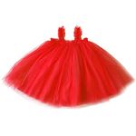 Rysly Baby InfantToddler Tutu Dress Sleeveless Princess Girls Tulle Sundress (B-Red, 120)