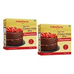 Puramate Egg Less Chocolate Cooker Cake Mix -175g (Pack of 2)