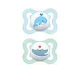 MAM Silicone Mini Air Pacifiers (2 Pack), Mam Sensitive Skin Pacifier 0-6 Months, Best Pacifier For Breastfed Babies, Baby Boy Pacifiers