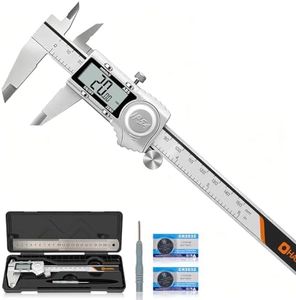 HARDELL Digital Caliper, IP54 Calipers with ABS Function, All-Metal Digital Micrometer Auto-Off, 6 Inch Micrometer Caliper Digital, Inch/MM/Fraction for 3D Printing & DIY (2 Spare Batteries)