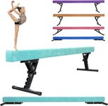 8ft Adjustable Balance Beam, FINCOME Gymnastics Beam High and Low Floor Beam for Kids/Adults, Gymnastics Equipment with Legs, for Exercise Training and Professional, Home or Gymnastics Clubs