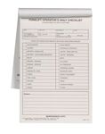 Forklift Operator Daily Checklist 10-pk. - Book Format, 2-Part NCR, 5.5" x 8.5", 31 Sets of Forms Per Book - Safety & Maintenance Forklift Checklist Inspection Book - J. J. Keller & Associates