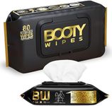 Booty Wipes for Men - 80 Flushable Wipes for Adults - Wet Wipes for Men - pH Balanced and Infused with Vitamin-E and Aloe - Male Toilet Wipes - Flushable Safe